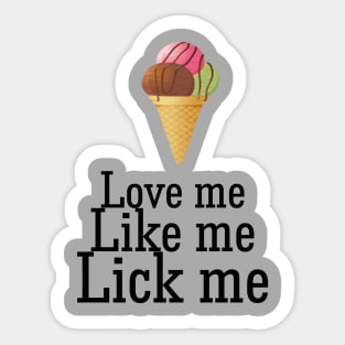 Love Ice Cream Sticker